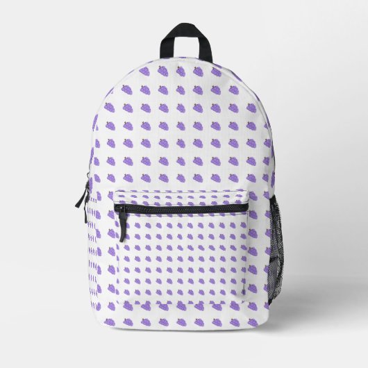 Traubenmuster Bedruckter Rucksack (Vorderseite)