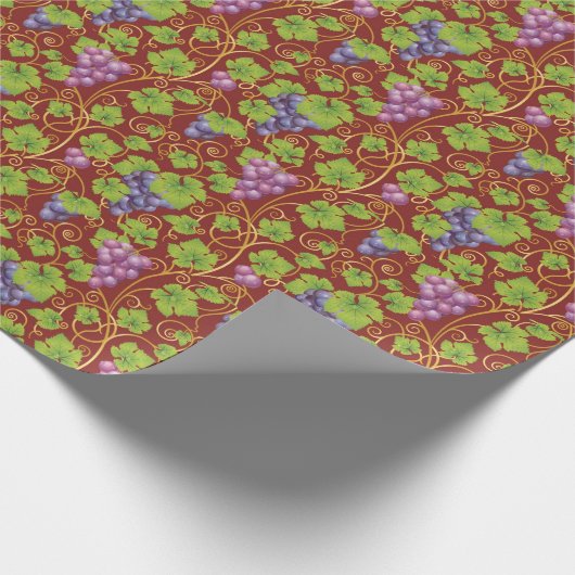 Traubenmuster Geschenkpapier (Ecke)