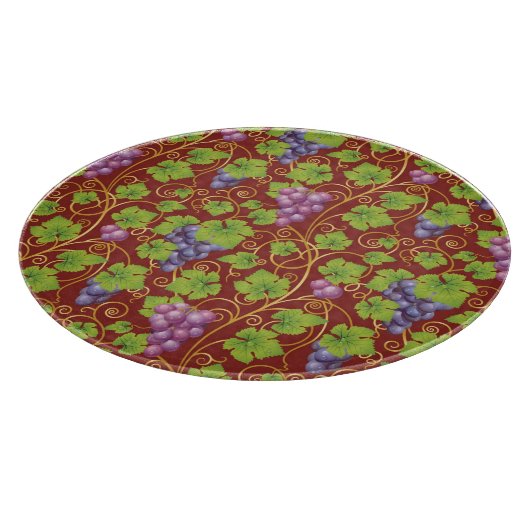 Traubenmuster Schneidebrett (Ecke)