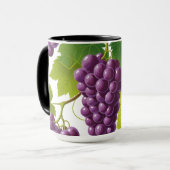 Traubenmuster Tasse (Vorderseite Links)