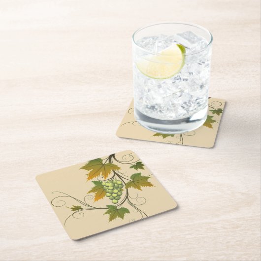 Traubenpapier-Untersetzer Rechteckiger Pappuntersetzer (Vor Ort)