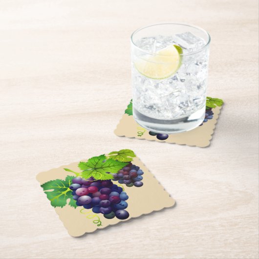Traubenpapier-Untersetzer Untersetzer (Vor Ort)
