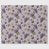 Traubenpflaume Wasserfarbe Frucht Muster Geschenk Geschenkpapier (Flach)