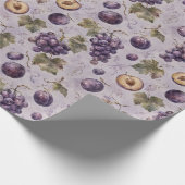 Traubenpflaume Wasserfarbe Frucht Muster Geschenk Geschenkpapier (Ecke)