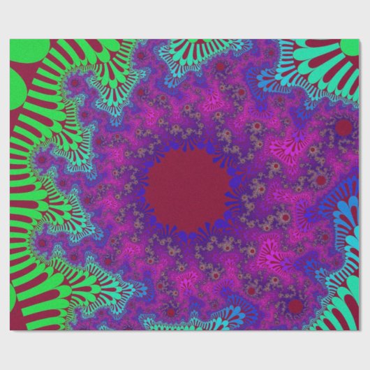 Traubenplash Sunburst Geschenkpapier (Flach)