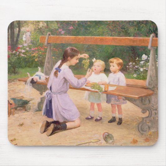 Traubenprobieren Mousepad (Vorne)