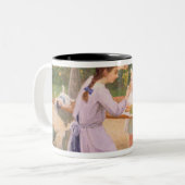 Traubenprobieren Zweifarbige Tasse (Vorderseite Links)