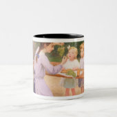 Traubenprobieren Zweifarbige Tasse (Mittel)