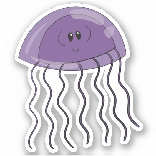 Traubenqualle Aufkleber (Vorderseite)