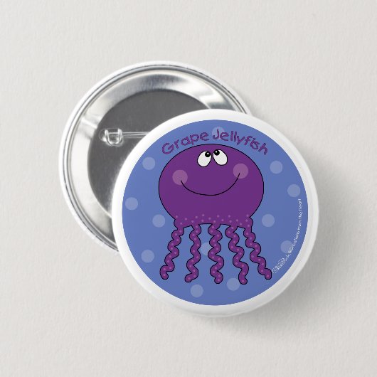 Traubenqualle Button (Vorne & Hinten)