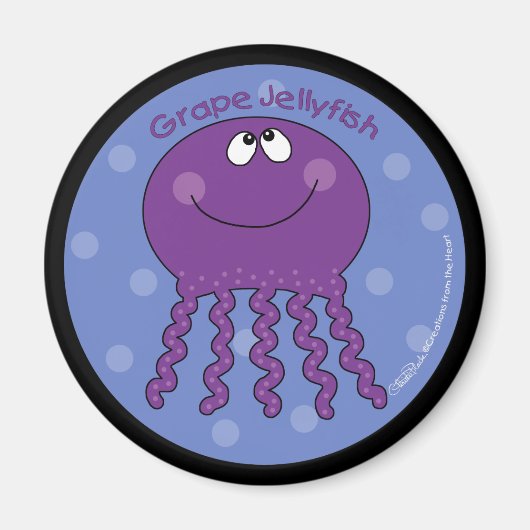 Traubenqualle Magnet (Vorne)