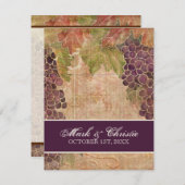 Traubenrebe Einladung (Vorne/Hinten)