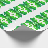 Traubenrebe Grüne Blätter Textur Umhüllungspapier Geschenkpapier (Ecke)