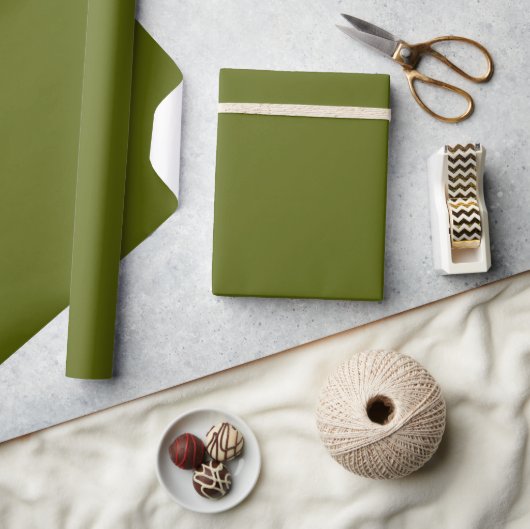 Traubenrebe mit fester Farbe dunkelgrün Geschenkpapier (Basteln)
