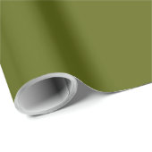 Traubenrebe mit fester Farbe dunkelgrün Geschenkpapier (Rolleneckpunkt)