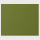 Traubenrebe mit fester Farbe dunkelgrün Geschenkpapier (Flach)
