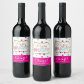 Traubenreste und helle Wine Labels Weinetikett (Flaschen)