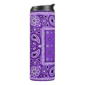 Traubensaal Bandana Paisley Country Hip Hop Cowboy Thermosbecher (Nach links gedreht)