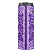 Traubensaal Bandana Paisley Country Hip Hop Cowboy Thermosbecher (Rückseite)
