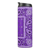 Traubensaal Bandana Paisley Country Hip Hop Cowboy Thermosbecher (Nach rechts gedreht)