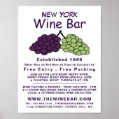 Traubensaal, Weinwerbung/Bar Poster (Vorne)