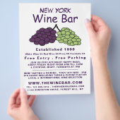 Traubensaft, Bar/Weingut Flyer (Hand)