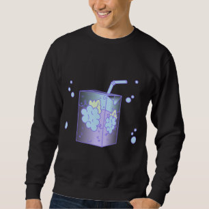 Traubensaft Box Lilac Kawaii Fairy Kei Harajuku Cu Sweatshirt