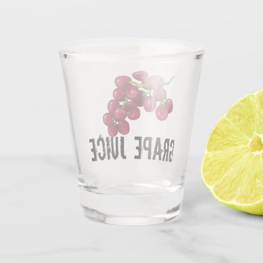 Traubensaft Schnapsglas (Rückseite)