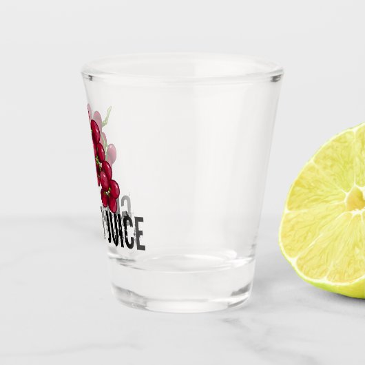 Traubensaft Schnapsglas (Rechts)