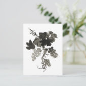 Traubensaft, Sumi-e Postkarte (Stehend Vorderseite)