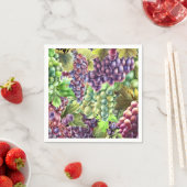 Traubensammeln Rot grüne Weinberge Collage Entcoup Serviette (Beispiel)