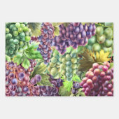 Traubensammeln rote grüne Traubensammlung Geschenkpapier Set (Vorderseite)