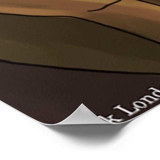 Traubenscheide Witziges Poster (Ecke)