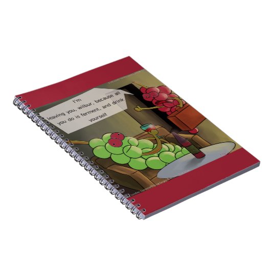 Traubenscheidungen Funny Notizblock (Rechte Seite)