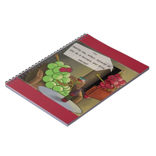 Traubenscheidungen Funny Notizblock (Linke Seite)