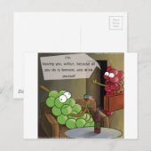 Traubenscheidungen Funny Postkarte (Vorne/Hinten)