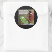 Traubenscheidungen Funny Runder Aufkleber (Tasche)