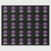 Traubenschott Funny Fruit Grape Pun Dark BG Geschenkpapier (Flach)