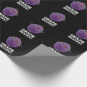 Traubenschott Funny Fruit Grape Pun Dark BG Geschenkpapier (Ecke)