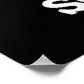 Traubenschott Funny Fruit Grape Pun Dark BG Poster (Ecke)