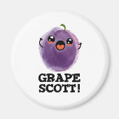 Traubenschott Funny Fruit Grape Pun Magnet (Vorne)