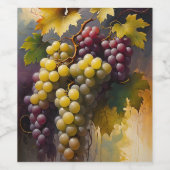 Traubensiegel Weinetikett (Einzelnes Label)