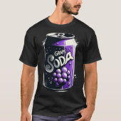 Traubensoda bedrückt Druck stilvoll und lebendig T-Shirt (Vorderseite)