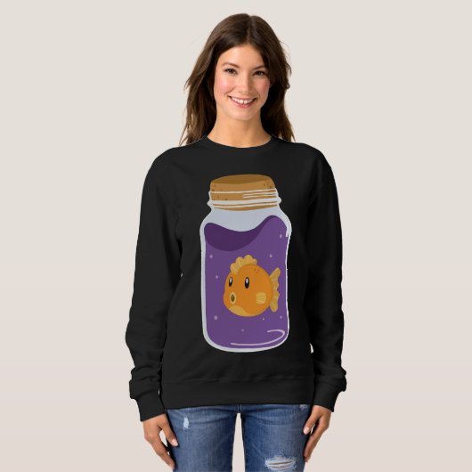 Traubensoda Goldfish Sweatshirt (Vorne ganz)