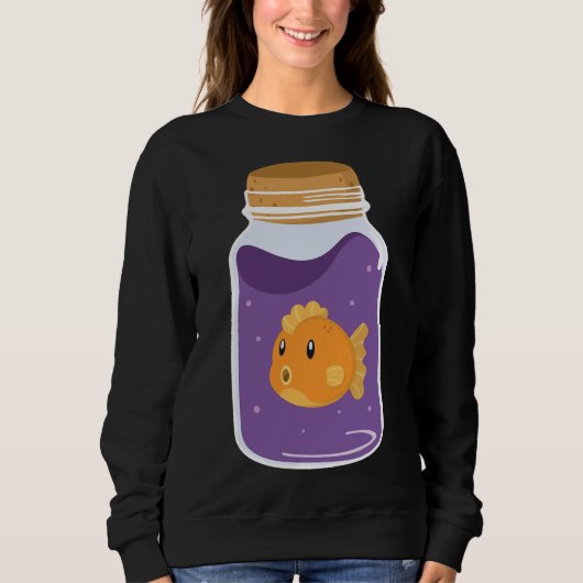 Traubensoda Goldfish Sweatshirt (Vorderseite)