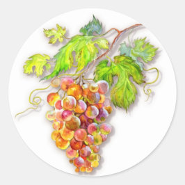 Traubensortiment Runder Aufkleber