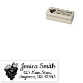 Traubenstraube Feinschmecker Anschrift Gummistempel (Stempel)