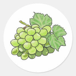 Traubenstrauch Runder Aufkleber
