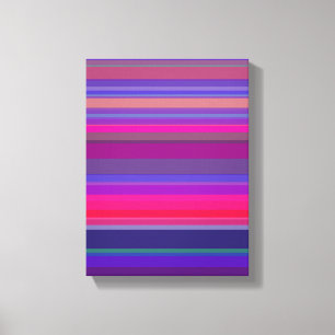 Traubenstreifen Lila rosa blau Leinwanddruck