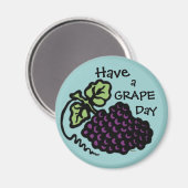 Traubentag Magnet (Vorderseite/Rückseite)